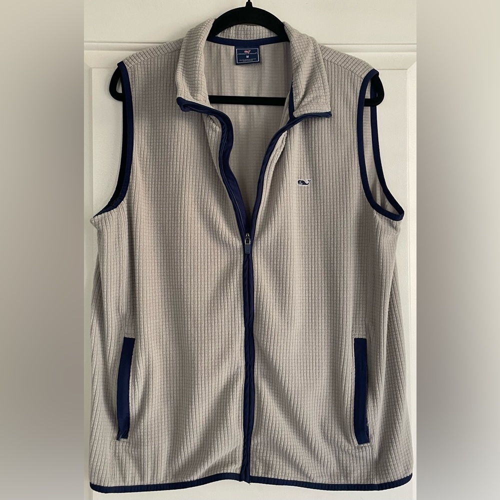 Vineyard Vines Gray and Blue Men's Vest